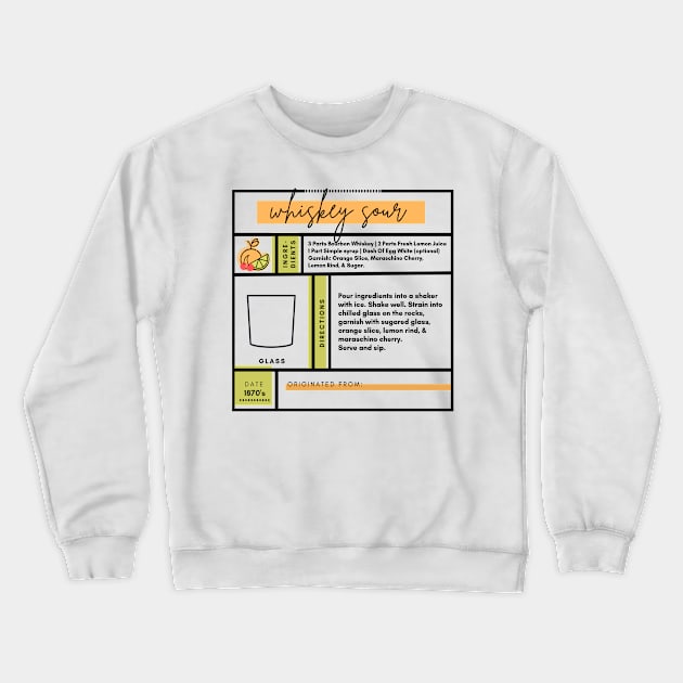 Whiskey Sour Crewneck Sweatshirt by Jande Summer